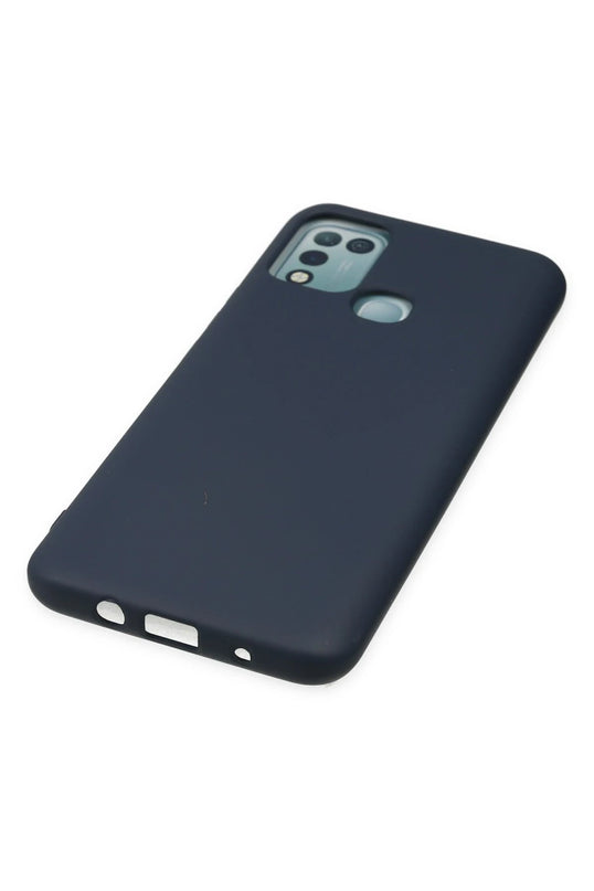 Infinix Hot 10 Play Nano içi Kadife Silikon Kılıf - Lacivert 4