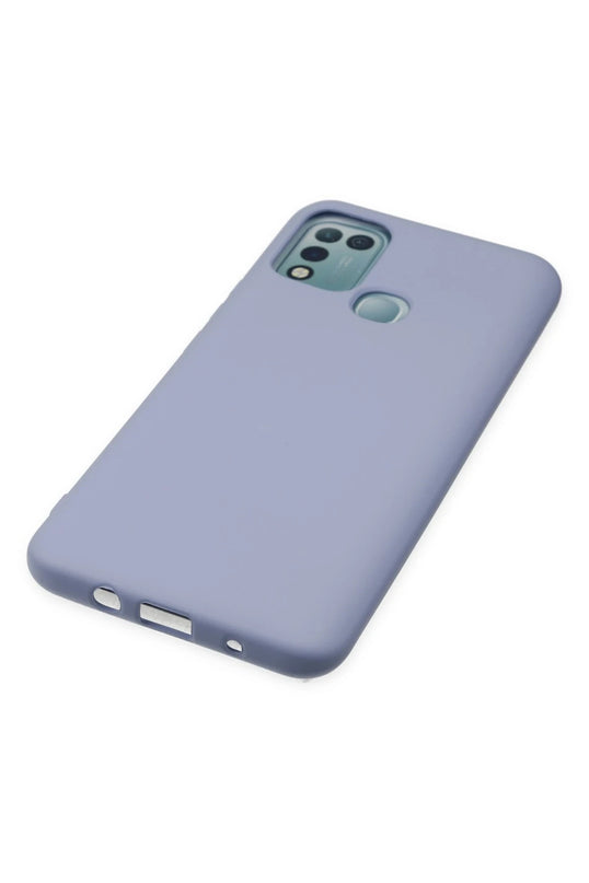 Infinix Hot 10 Play Nano içi Kadife Silikon Kılıf - Lila 5