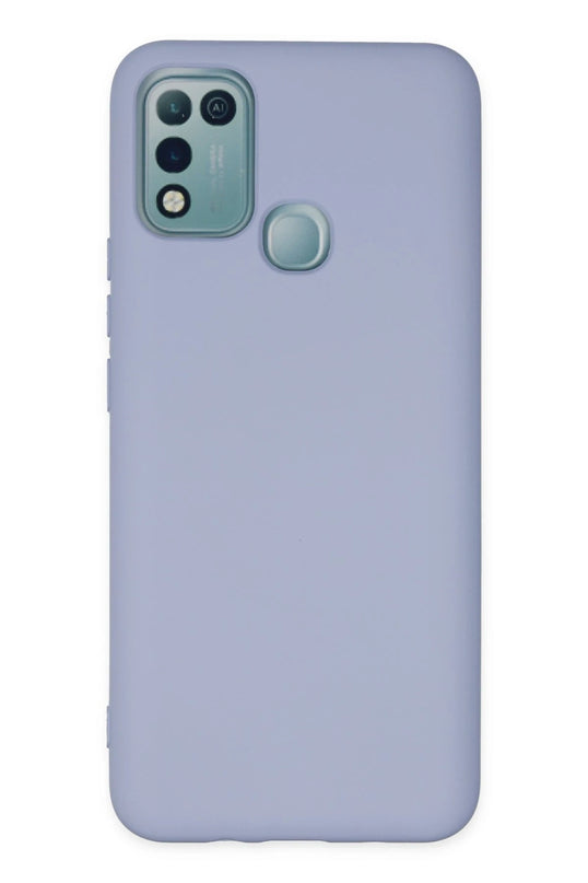 Infinix Hot 10 Play Nano içi Kadife Silikon Kılıf - Lila