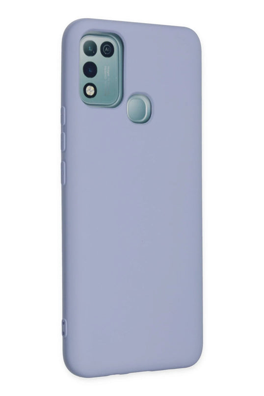 Infinix Hot 10 Play Nano içi Kadife Silikon Kılıf - Lila 2