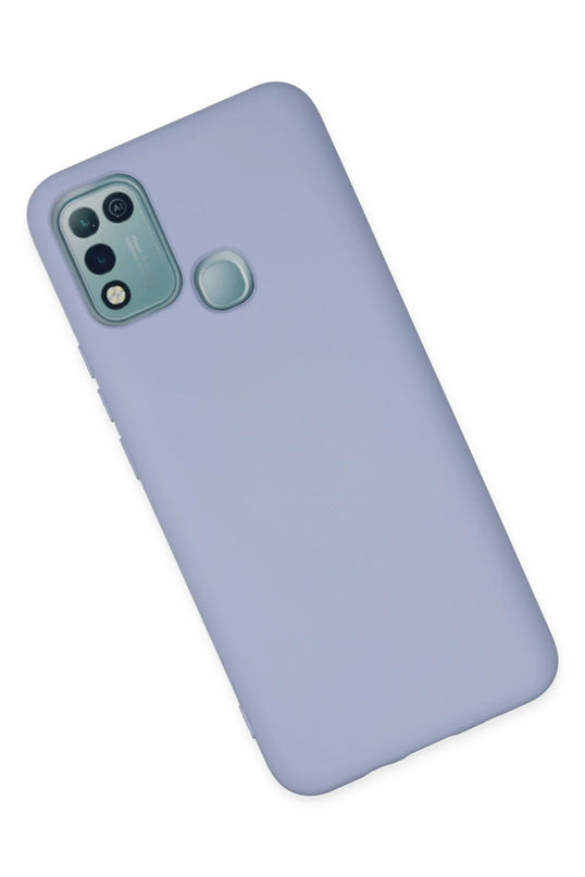 Infinix Hot 10 Play Nano içi Kadife Silikon Kılıf - Lila 3