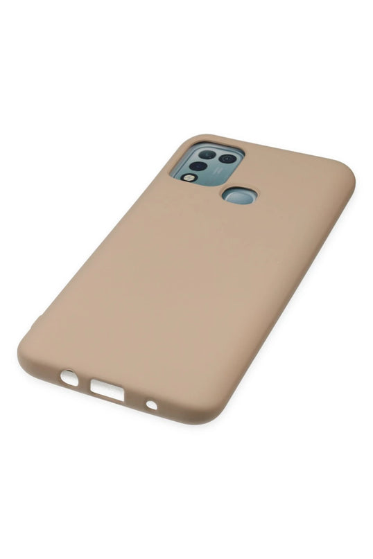 Infinix Hot 10 Play Nano içi Kadife Silikon Kılıf - Pudra 4