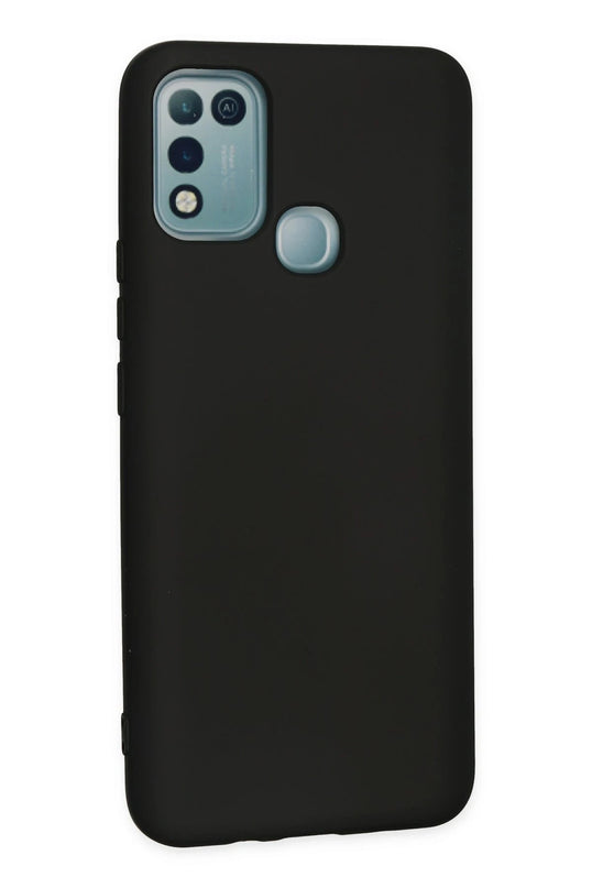 Infinix Hot 10 Play Nano içi Kadife Silikon Kılıf - Siyah 2