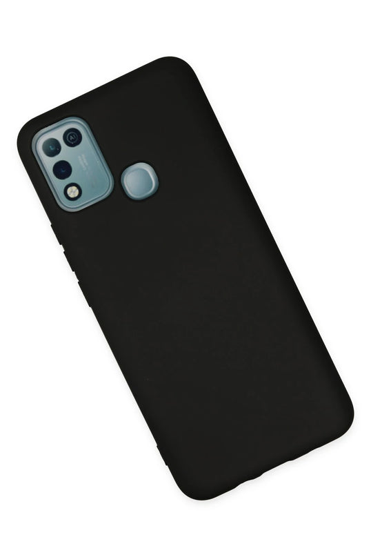 Infinix Hot 10 Play Nano içi Kadife Silikon Kılıf - Siyah 3