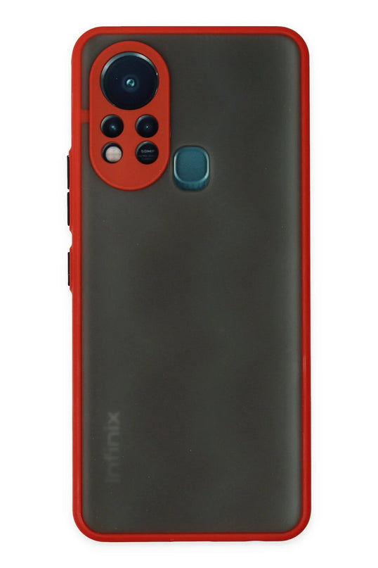 Infinix Hot 11s Montreal Silikon Kapak Kılıf - Kırmızı