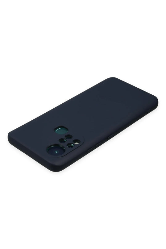 Infinix Hot 11s Nano içi Kadife Silikon Kılıf - Lacivert 5