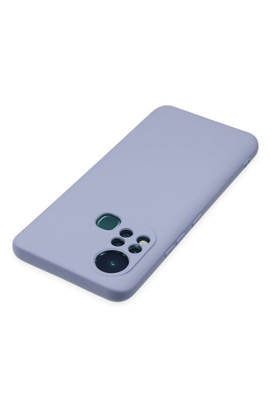 Infinix Hot 11s Nano içi Kadife Silikon Kılıf - Lila 5