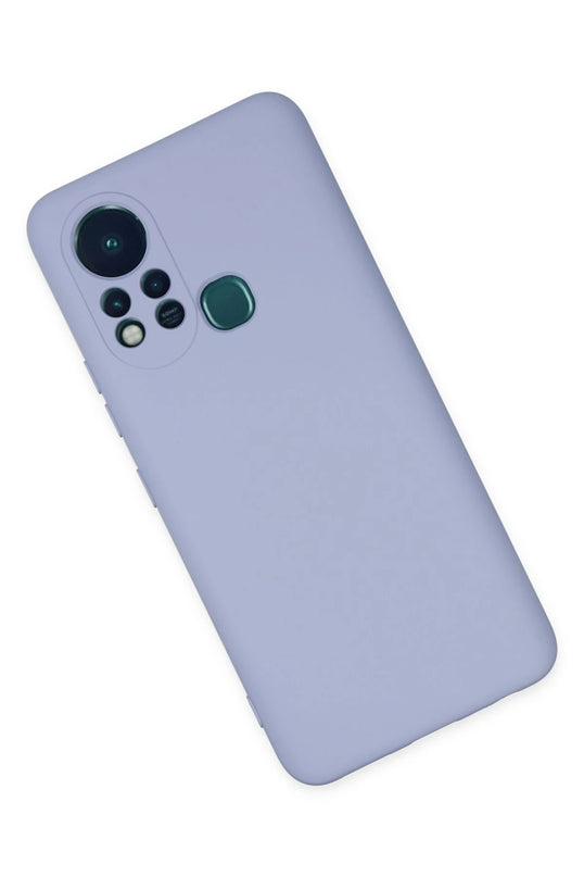 Infinix Hot 11s Nano içi Kadife Silikon Kılıf - Lila 3