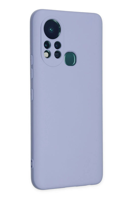 Infinix Hot 11s Nano içi Kadife Silikon Kılıf - Lila 2