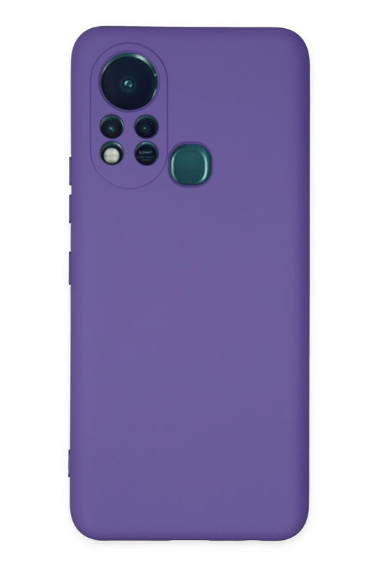 Infinix Hot 11s Nano içi Kadife Silikon Kılıf - Mor