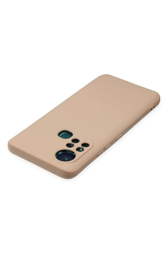 Infinix Hot 11s Nano içi Kadife Silikon Kılıf - Pudra 5