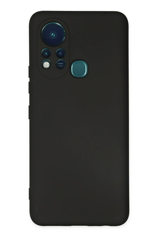Infinix Hot 11s Nano içi Kadife Silikon Kılıf - Siyah