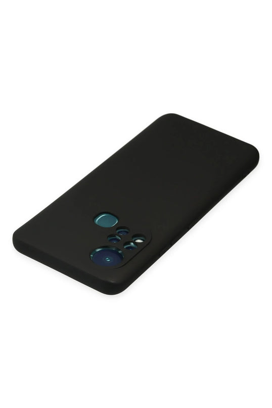 Infinix Hot 11s Nano içi Kadife Silikon Kılıf - Siyah 5