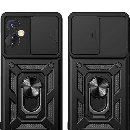 Infinix Hot 30 5G Pars Lens Yüzüklü Silikon Kılıf - Yeşil 3