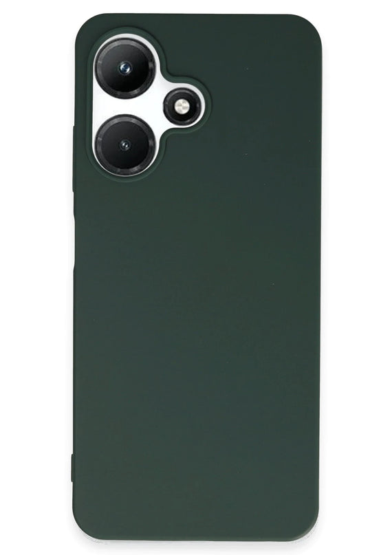 Infinix Hot 30i First Silikon Kılıf - Koyu Yeşil