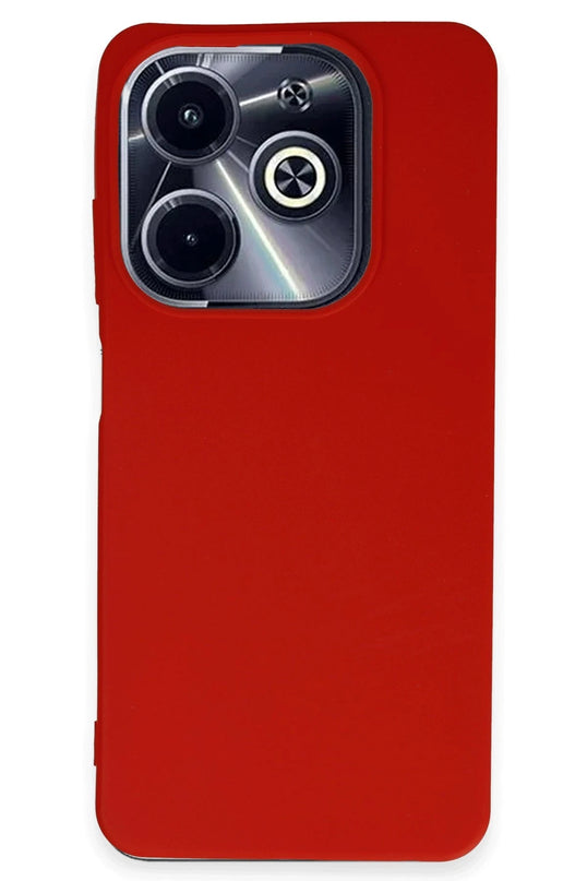 Infinix Hot 40i First Silikon Kılıf - Kırmızı