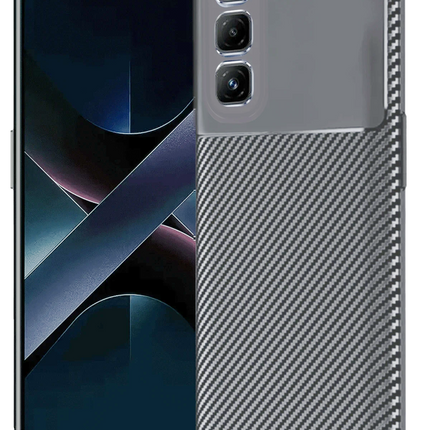 Infinix Hot 50 4G Auto Focus Karbon Kapak Kılıf - Gri