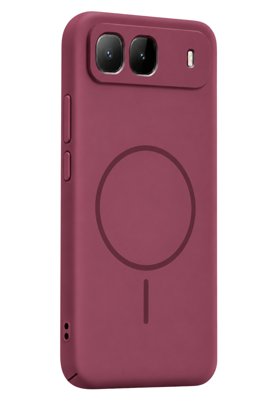 Infinix Hot 60i 5G Mika PC Magsafe Kapak Kılıf - Bordo
