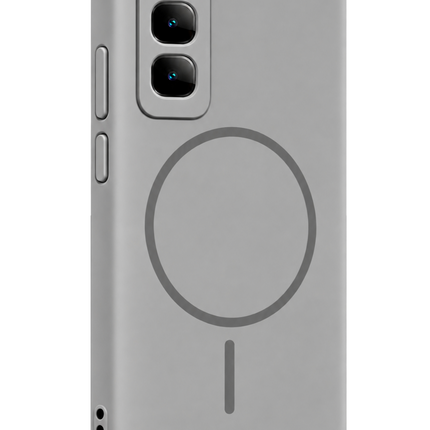 Infinix Hot 60i 4G Mika PC Magsafe Kapak Kılıf - Gri