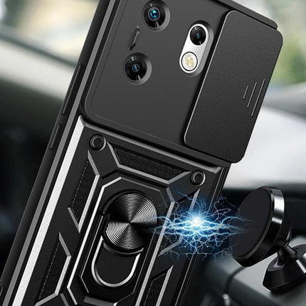 Infinix Zero 30 4G Pars Lens Yüzüklü Silikon Kılıf - Kırmızı 2