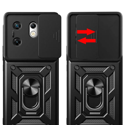 Infinix Zero 30 4G Pars Lens Yüzüklü Silikon Kılıf - Kırmızı 3