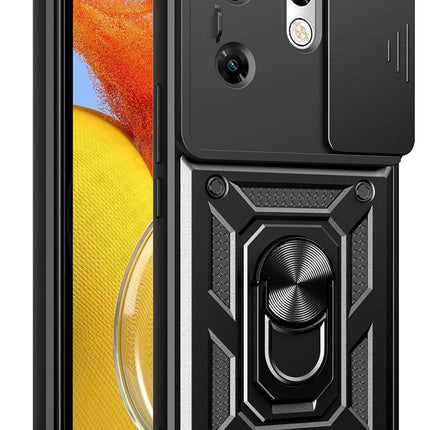 Infinix Zero 30 4G Pars Lens Yüzüklü Silikon Kılıf - Siyah