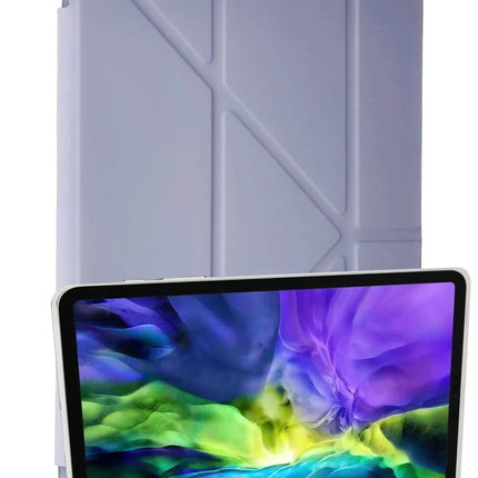 iPad 10.2 (8.nesil) Kalemlikli Mars Tablet Kılıfı - Lila