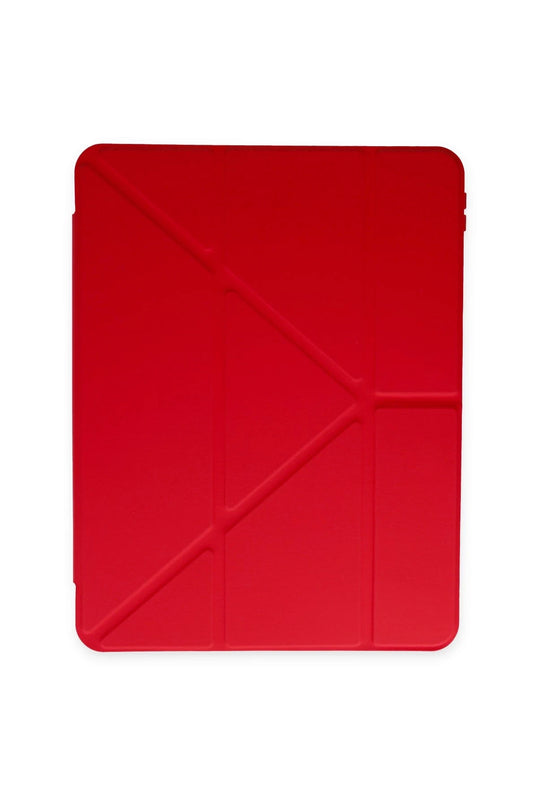 iPad 10.2 (8.nesil) Kalemlikli Mars Tablet Kılıfı - Kırmızı 3