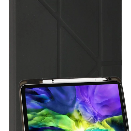 iPad 10.2 (8.nesil) Kalemlikli Mars Tablet Kılıfı - Koyu Gri