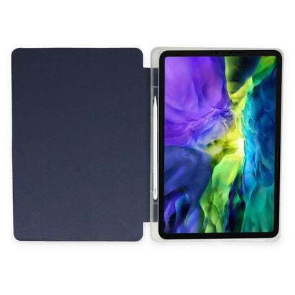 iPad 10.2 (8.nesil) Kalemlikli Mars Tablet Kılıfı - Lacivert 5