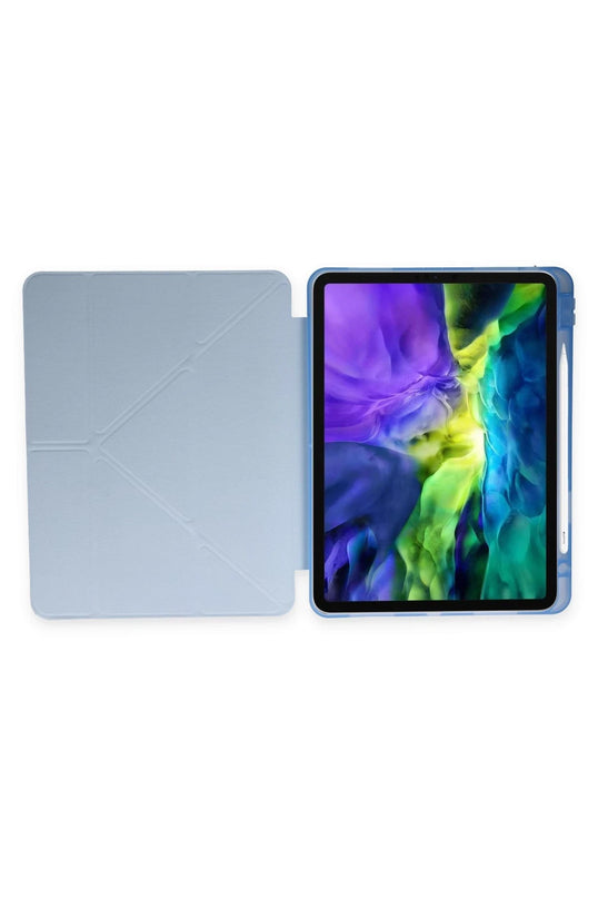 iPad 10.2 (8.nesil) Kalemlikli Mars Tablet Kılıfı - Mavi 5