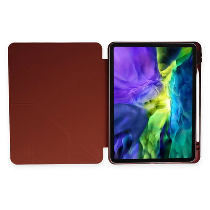iPad 10.2 (8.nesil) Kalemlikli Mars Tablet Kılıfı - Mürdüm 5