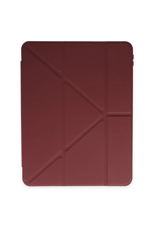 iPad 10.2 (8.nesil) Kalemlikli Mars Tablet Kılıfı - Mürdüm 3