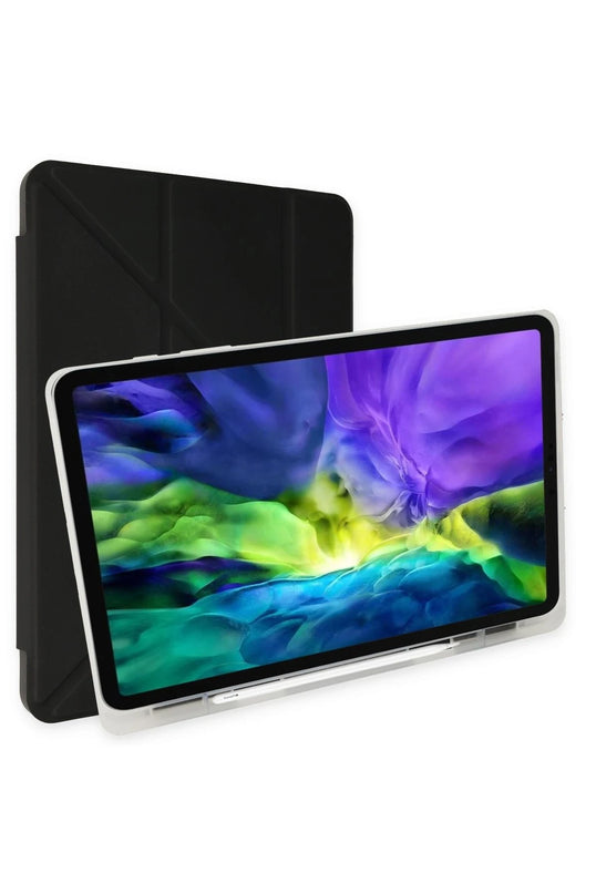 iPad 10.2 (8.nesil) Kalemlikli Mars Tablet Kılıfı - Siyah