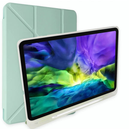 iPad 2025 10.9 10.Nesil (A16) Kalemlikli Mars Tablet Kılıfı - Açık Yeşil