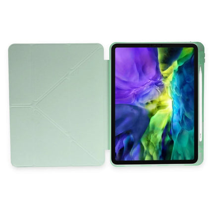iPad 2025 10.9 10.Nesil (A16) Kalemlikli Mars Tablet Kılıfı - Açık Yeşil 5