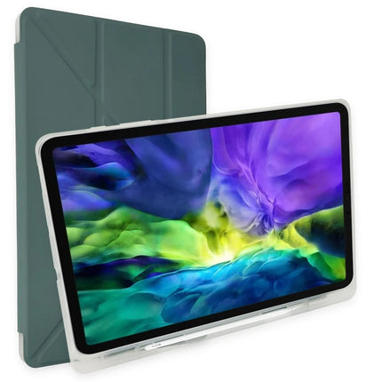iPad 2025 10.9 10.Nesil (A16) Kalemlikli Mars Tablet Kılıfı - Koyu Yeşil