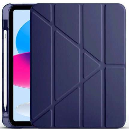 iPad 2025 10.9 10.Nesil (A16) Kalemlikli Mars Tablet Kılıfı - Lacivert