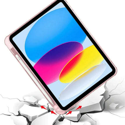 iPad 2025 10.9 10.Nesil (A16) Kalemlikli Mars Tablet Kılıfı - Rose Gold 5