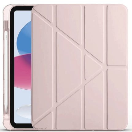 iPad 2025 10.9 10.Nesil (A16) Kalemlikli Mars Tablet Kılıfı - Rose Gold