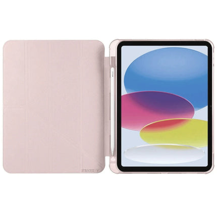 iPad 2025 10.9 10.Nesil (A16) Kalemlikli Mars Tablet Kılıfı - Rose Gold 3