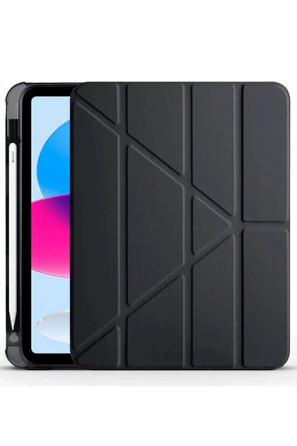 iPad 2025 10.9 10.Nesil (A16) Kalemlikli Mars Tablet Kılıfı - Siyah
