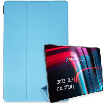 iPad 2025 10.9 10.nesil (A16) Tablet Smart Kılıf - Açık Mavi