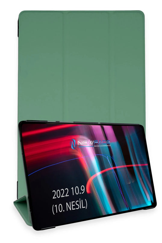 iPad 2025 10.9 10.Nesil (A16) Tablet Smart Kılıf - Koyu Yeşil