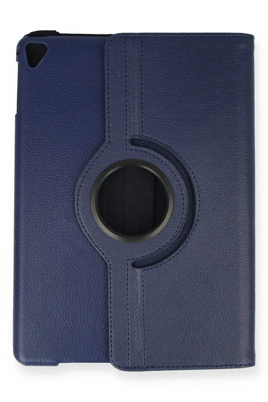 iPad 4 9.7 360 Tablet Deri Kılıf - Lacivert
