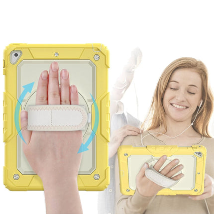 iPad 5 Air 9.7 Strap New Tablet Kapak Kılıf - Sarı 2