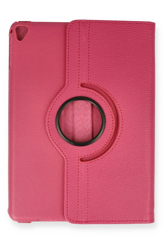 iPad 9.7 (2018) 360 Tablet Deri Kılıf - Pembe 2