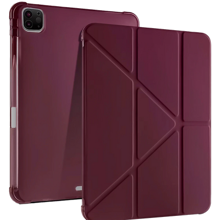 iPad Air 13 (2024) Kalemlikli Mars Tablet Kılıfı - Mürdüm