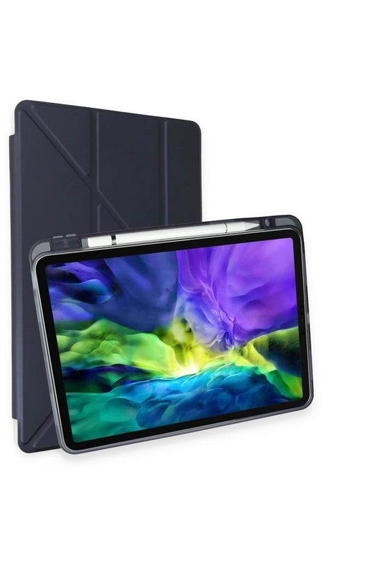 iPad Air 4 10.9 Kalemlikli Mars Tablet Kılıfı - Lacivert