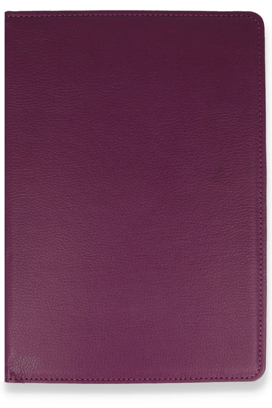 iPad Mini 1 360 Tablet Deri Kılıf - Mürdüm 3